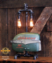 Steampunk Industrial / Boat Motor / Johnson / Nautical / Marine / Cabin /  Lamp #2596 sold