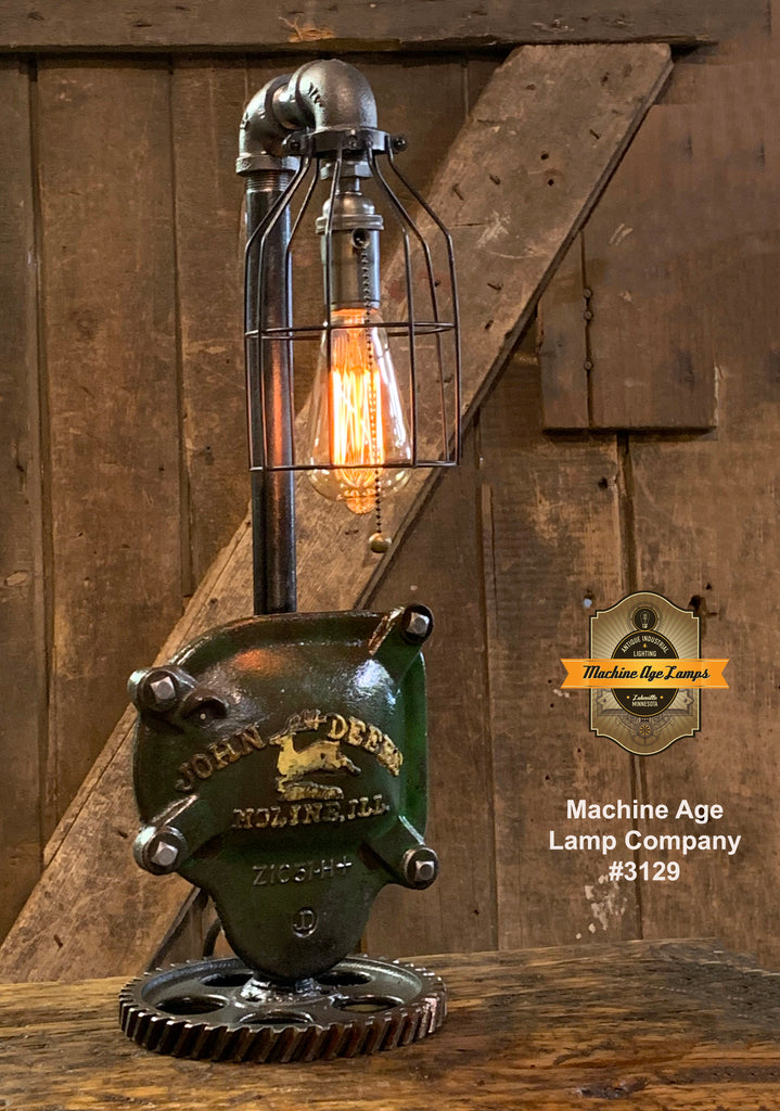 Steampunk Industrial / John Deere Gear Case Cover / Gear / Farm / Lamp #3129 sold