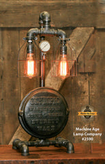 Steampunk Industrial / Antique Furnace Boiler Door / Washington / Lamp #2590 sold