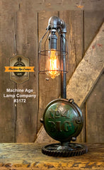 Steampunk Industrial / Antique John Deere Wheel Hub / Gear / Farm / Lamp #3172 sold