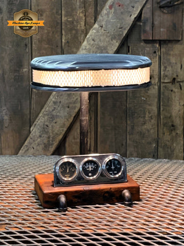 Steampunk Industrial / Vintage Stewart Warner Gauges / Automotive / Lamp #2711