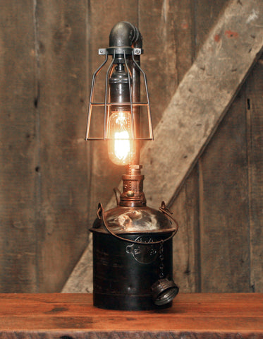 Steampunk Industrial / Antique Railroad Locomotive Train / Western Maryland / Lamp #2603 sold