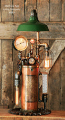 Steampunk Industrial, Fire Extinguisher Lamp - #849