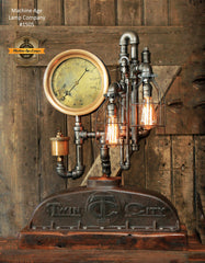 Steampunk Industrial Antique Twin City Farm Tractor Radiator Lamp / Lamp #1505 - SOLD