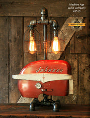 Steampunk Industrial / Boat Motor / Nautical / Marine / Cabin / Lamp #1510 -SOLD