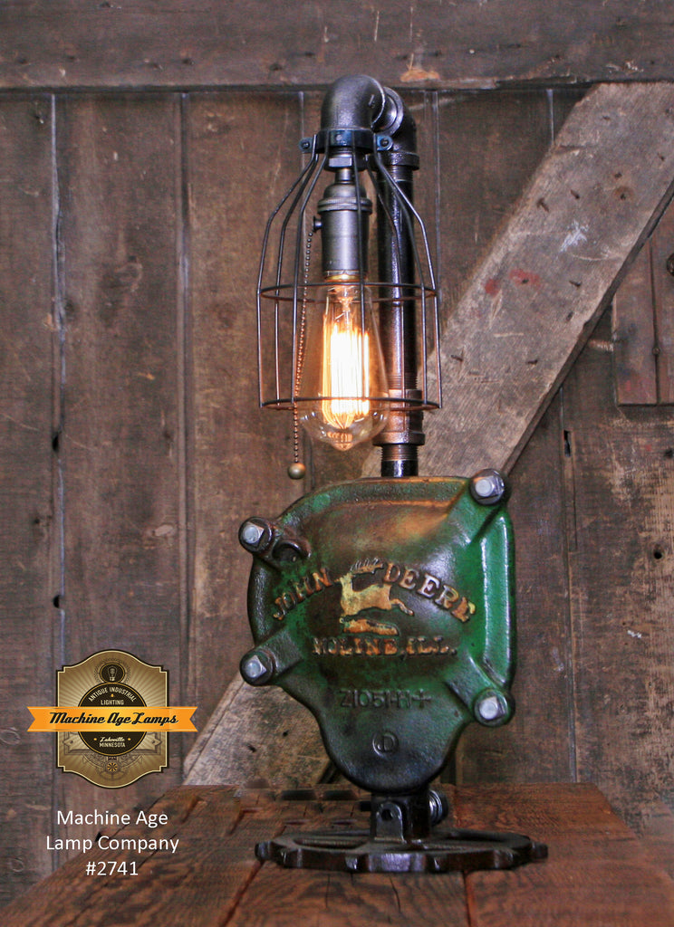 Steampunk Industrial / John Deere Gear Case Cover / Gear / Farm / Lamp #2741 sold