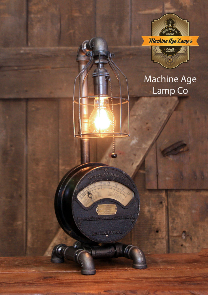 Steampunk Industrial / Electrical Meter / Gauge / Weston #3909
