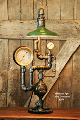 Steampunk Industrial, Shade and Steam Gauge #974 - SOLD