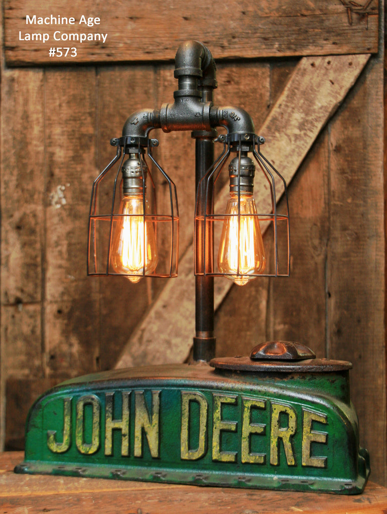 Steampunk Industrial  Lamp, Antique John Deere "A" Farm Tractor - #573 sold