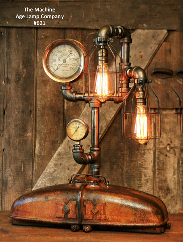 Steampunk Lamp Industrial MM Tractor Light Farm Minneapolis Moline, #621