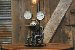 Steampunk Industrial Lamp / Antique Welding Regulator / Lamp #1821 sold