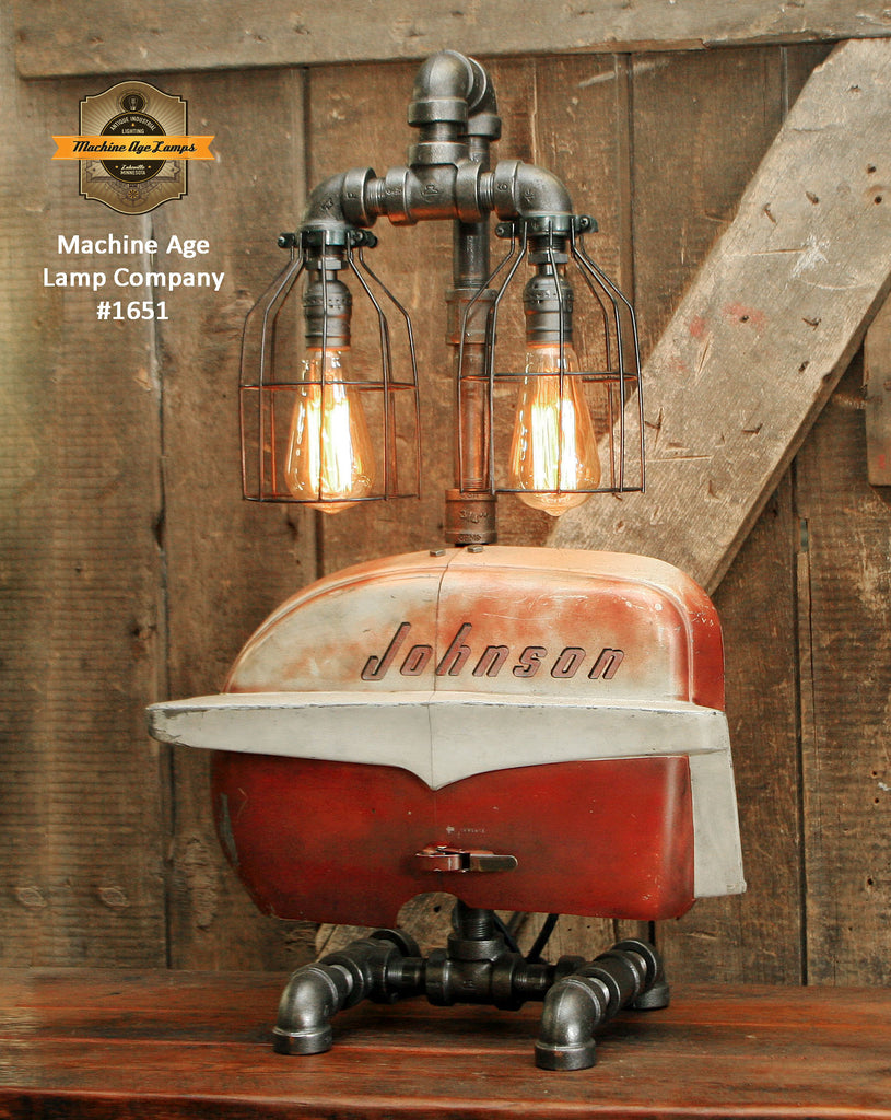 Steampunk Industrial / Boat Motor / Nautical / Marine / Cabin / Lamp #1651 sold