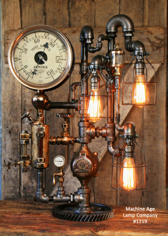 Steampunk Industrial / Steam Gauge / New York/ Boiler #1219 sold