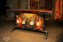 Steampunk Industrial Table/ Console / Side/ Hallway / Gauge Board /  #1226 - SOLD