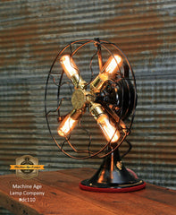 Steampunk Industrial Fan / GE / Deco / Lamp #DC110