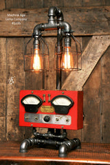 Steampunk Industrial Lamp / Electrical Meter / Chicago  / #1235 - SOLD