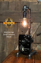Steampunk Industrial / F86 / USAF / Aviation / Airplane Instrument Panel / Lamp #3658