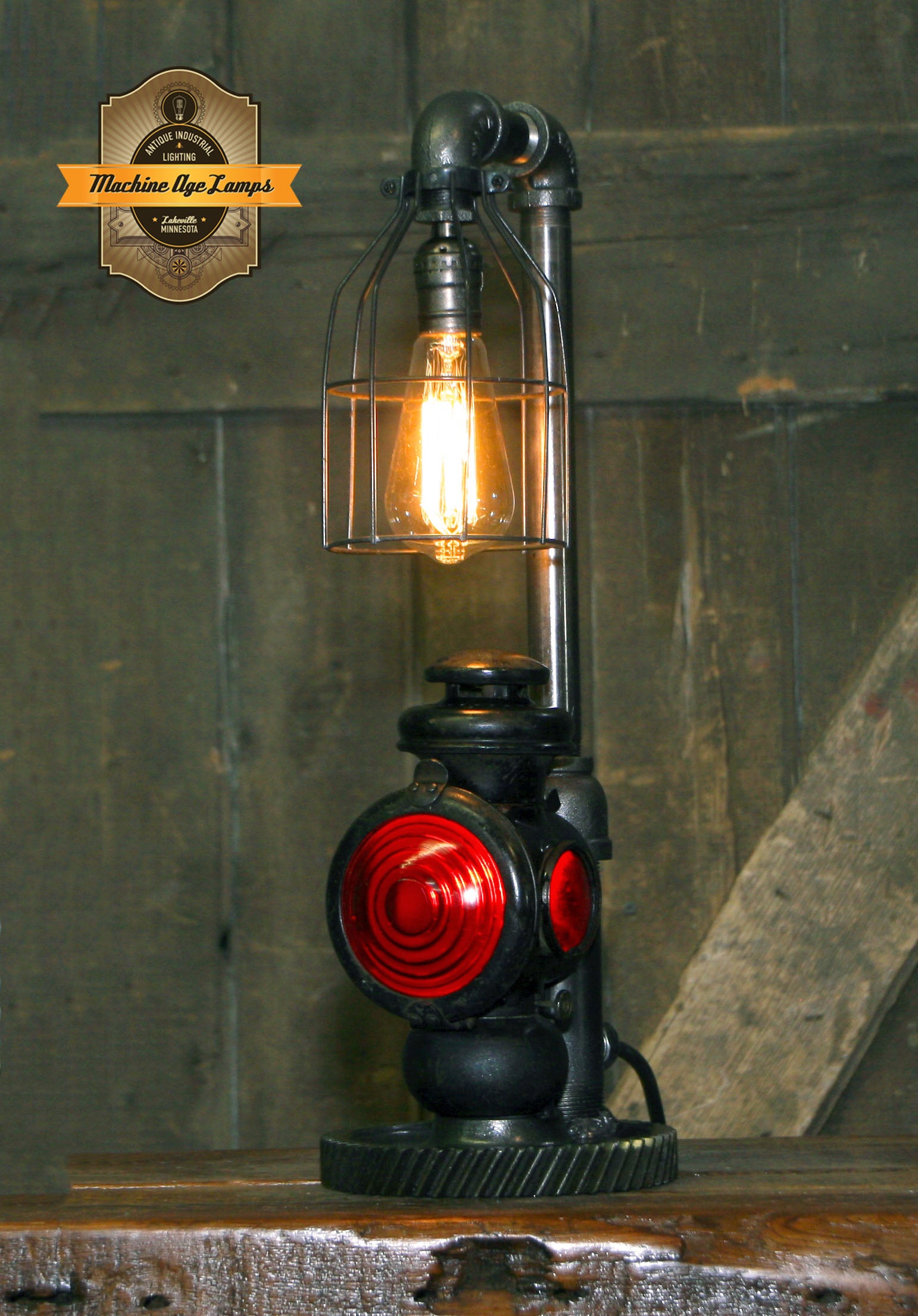 Steampunk Industrial / Antique Ford Model T Taillight / Automotive