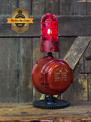 Steampunk Industrial / Fire Call Box Switch / Gear Base / Fireman / #4031 sold