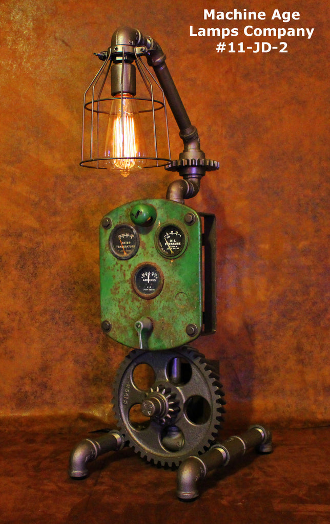 Steampunk Lamp John Deere Farm #11-JD-2 - SOLD