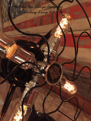 Steampunk, Antique Industrial Re-purposed Robbins & Myers Fan Lamp  # DC12