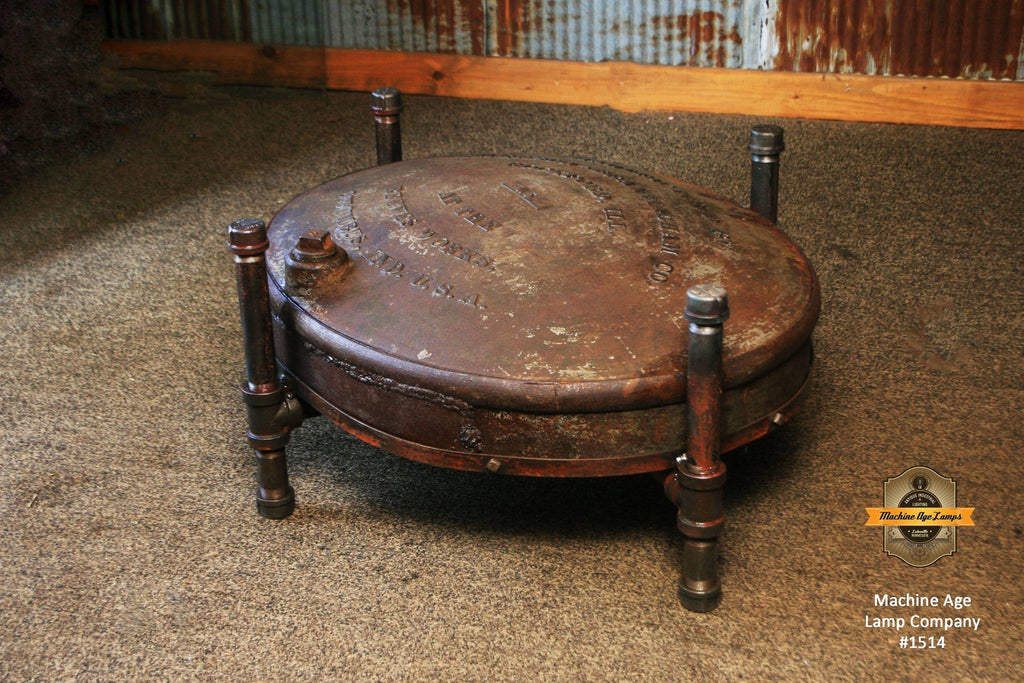 Steampunk Industrial / Reeves Water Wagon / Rockford / Coffee Table #1514