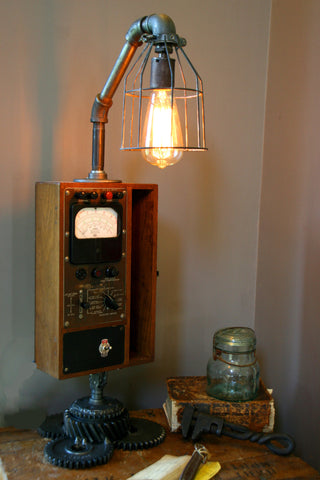 Machine Age Steampunk Lamp #49 - SOLD