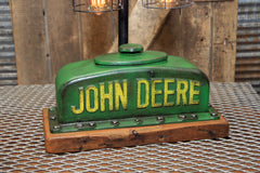 Steampunk Industrial Lamp / Antique John Deere BR / Radiator / Barnwood / Farm / Lamp #2178 sold