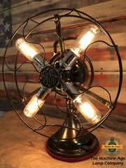 Steampunk Industrial Fan / GE / Deco / Lamp #DC111 sold