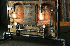 Steampunk Industrial Table, Barn Wood, New York - #936 sold