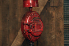 Steampunk Industrial Machine Age Lamp / Fireman / Police / Antique Call box / Alarm / Lamp #2586