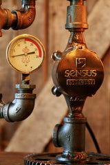 Steampunk, Industrial, Antique Steam Gauge / Gear /  Lamp #740