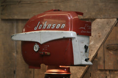 Steampunk Industrial / Antique Johnson Boat Motor / Nautical / Marine / Cabin / Lamp #1805 sold