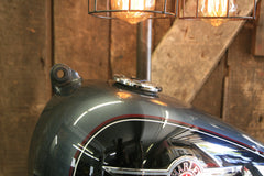 Steampunk Industrial Lamp / Re-Purposed Harley HD Tank / Motorcycle Tank / Lamp #1707 sold