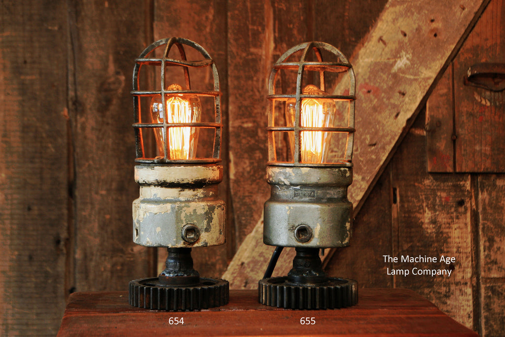 Steampunk Industrial Lamp, Lighthouse Explosion Proof Light #654 / #655 - SOLD