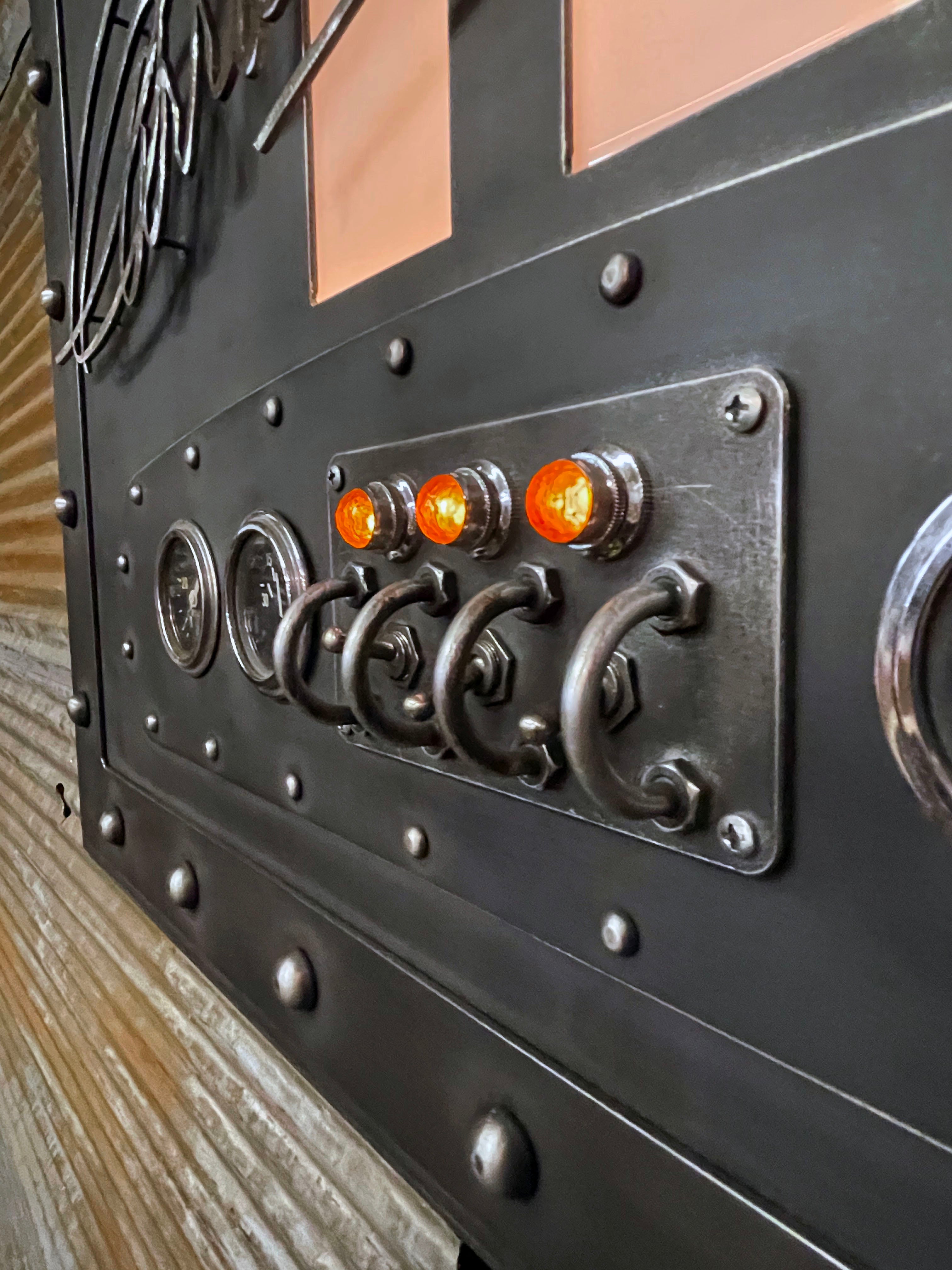 Steampunk Industrial / Carroll Shelby / Wall Sconce Art /  Automotive /  #10 of #50