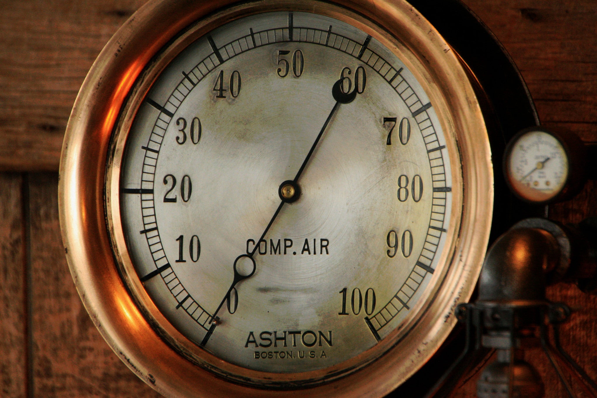 Steampunk Industrial, Steam Gauge Lamp - #773