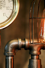 Steampunk Industrial Steam Gauge Lamp, #620 - SOLD