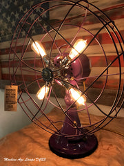 Steampunk Industrial / 1940's Emerson Electric Fan Lamp / Vikings / Lamp #dc23