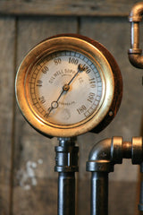 Steampunk Industrial, Shade and Steam Gauge #974 - SOLD