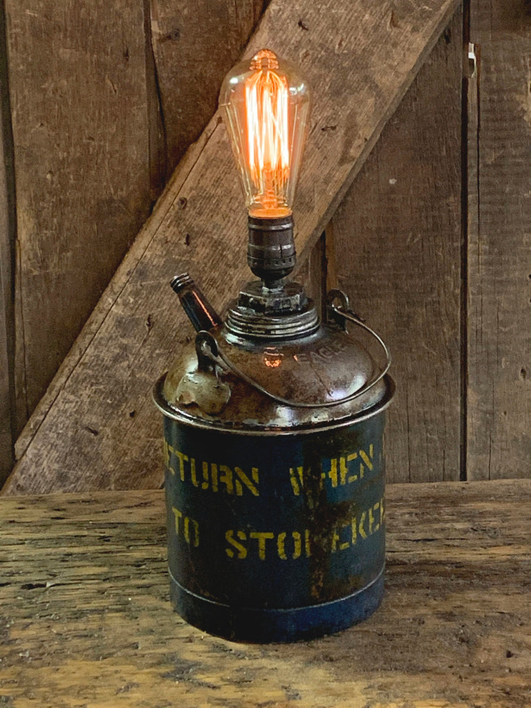 Steampunk Industrial, Original Eagle Oil Pot  or Can / Railroad /  Lamp  #3114 sold