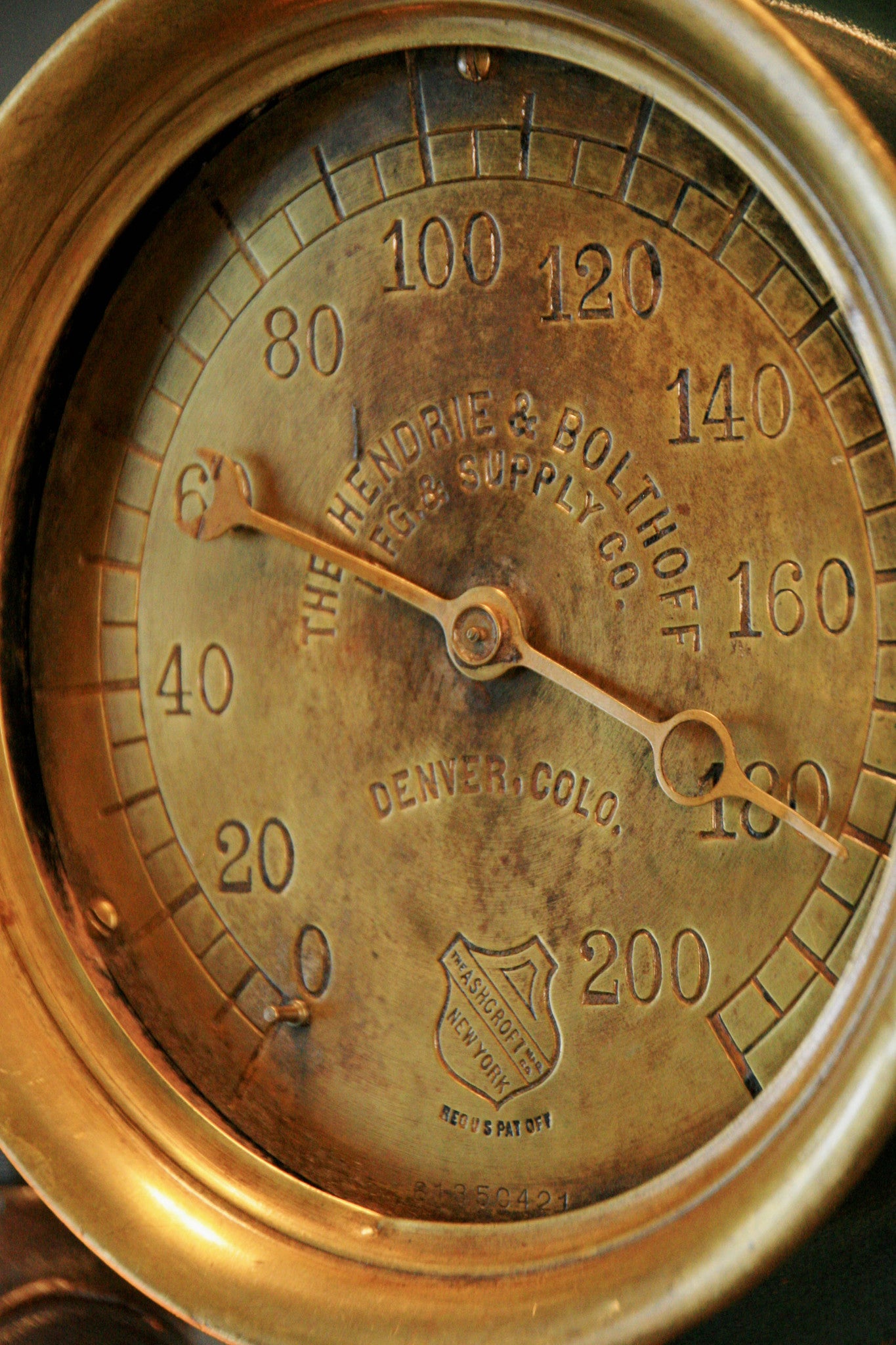 Steampunk Industrial, Steam Gauge Brass Oiler #846