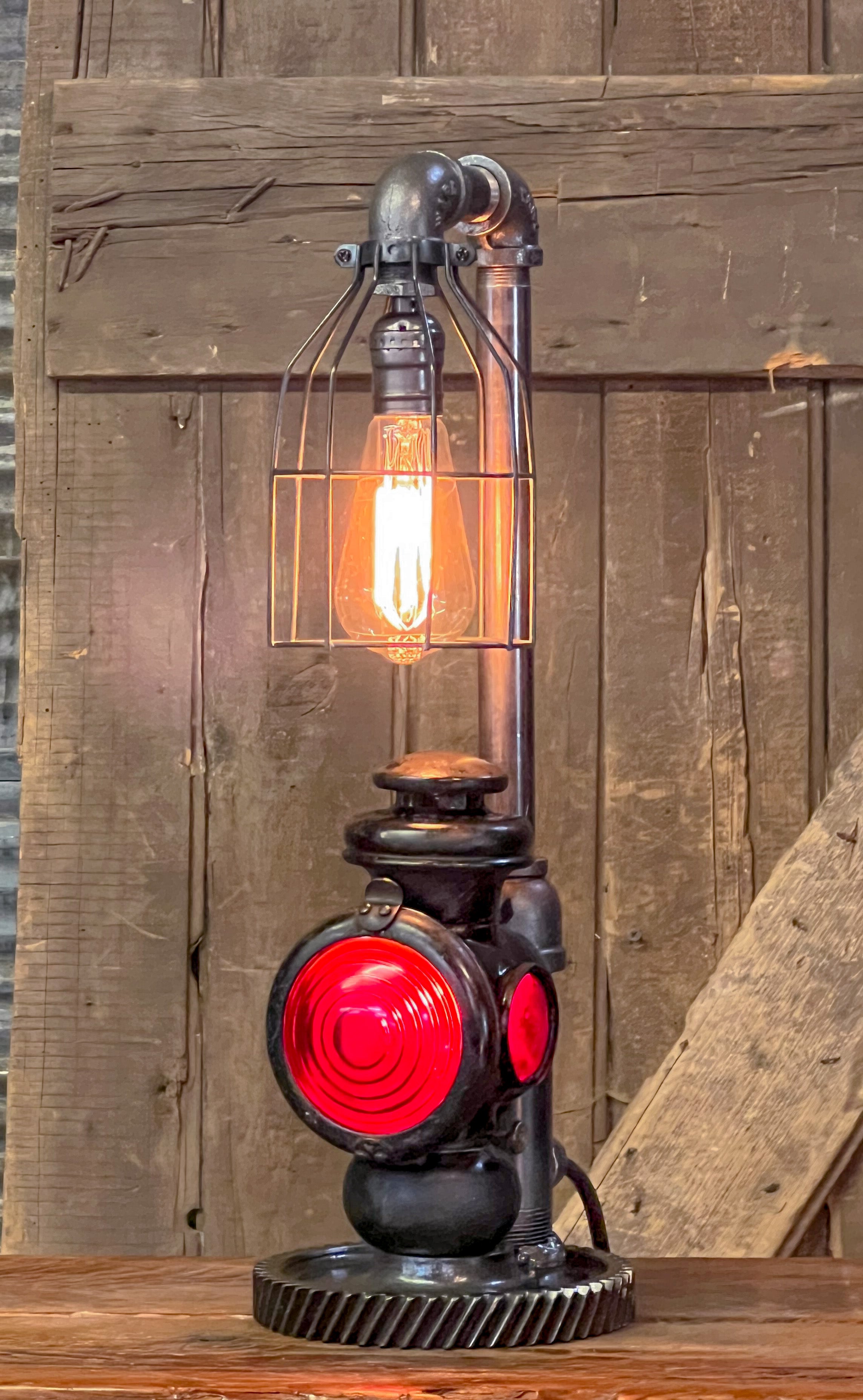 Steampunk Industrial / Antique Ford Model T Taillight / Automotive