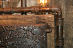 Steampunk Industrial Lamp, Barn Wood Re-Claimed - #261 - SOLD