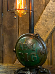Steampunk Industrial / Antique John Deere Wheel Hub / Gear / Farm / Lamp #3172 sold