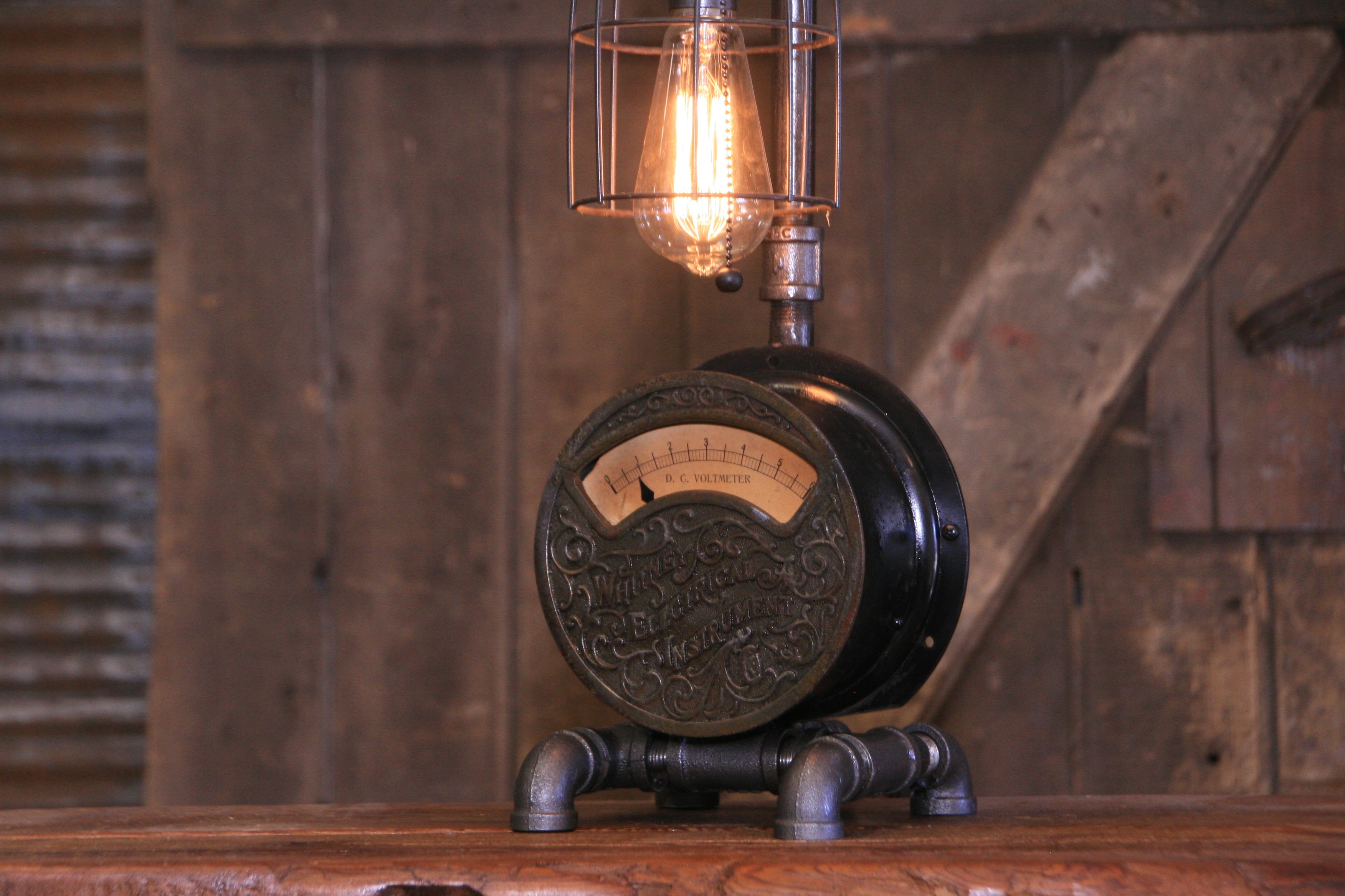 Steampunk Industrial / Electrical Meter / Gauge / Whitney / #3912