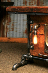 Steampunk Industrial Table/ Console / Side/ Hallway / Gauge Board /  #1226 - SOLD