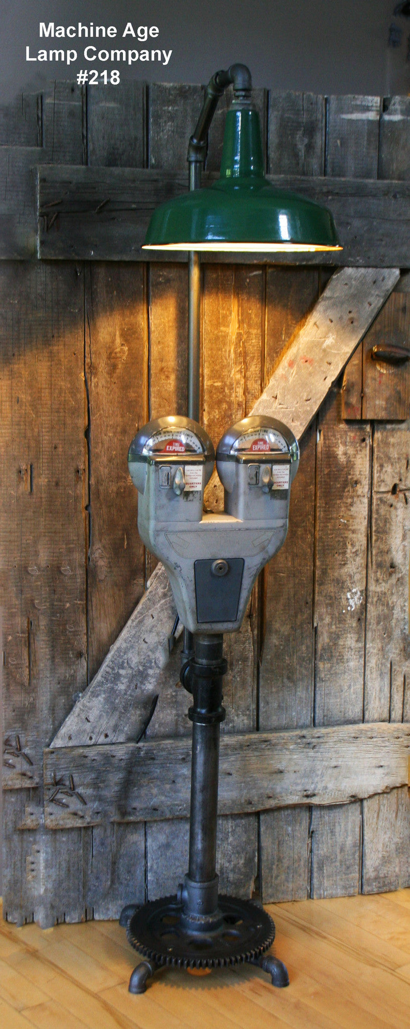 Steampunk Industrial vintage Parking Meter Floor Lamp - #218