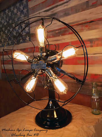 Steampunk Vintage Century Fan Lamp Light , # DC18