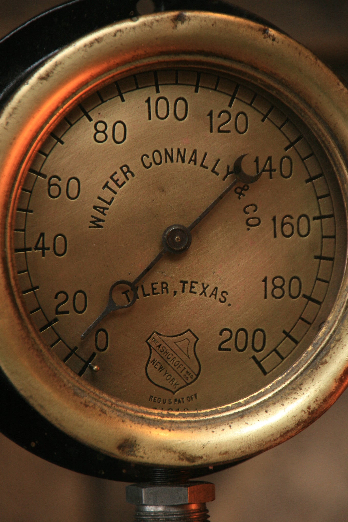 Steampunk Industrial Lamp / Gear / Steam Gauge /  Texas /  #1406